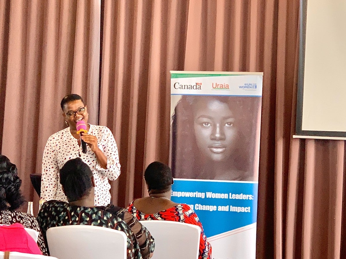 Women leaders sharing experiences in the meeting. Photo: UN Women/Sharon Kinyanjui