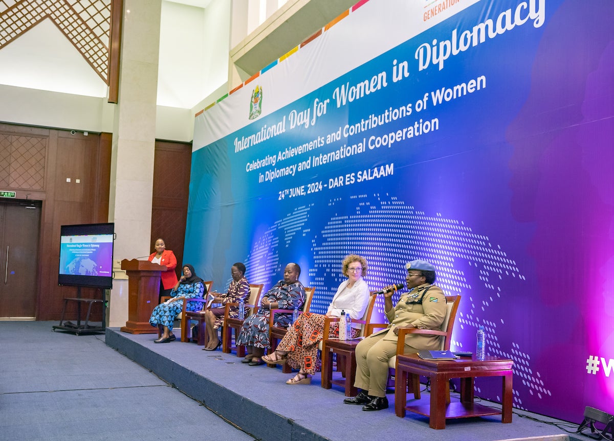 ​ Edit media  Panel discussion on Women in Diplomacy, Decision-making and the Peace and Security Sectors. Photo: UN Women  ​