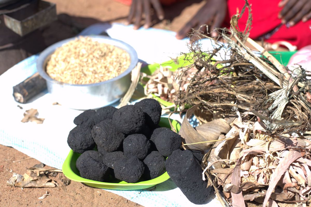 Briquette samples. Photo: UN Women/Faith Mvula  