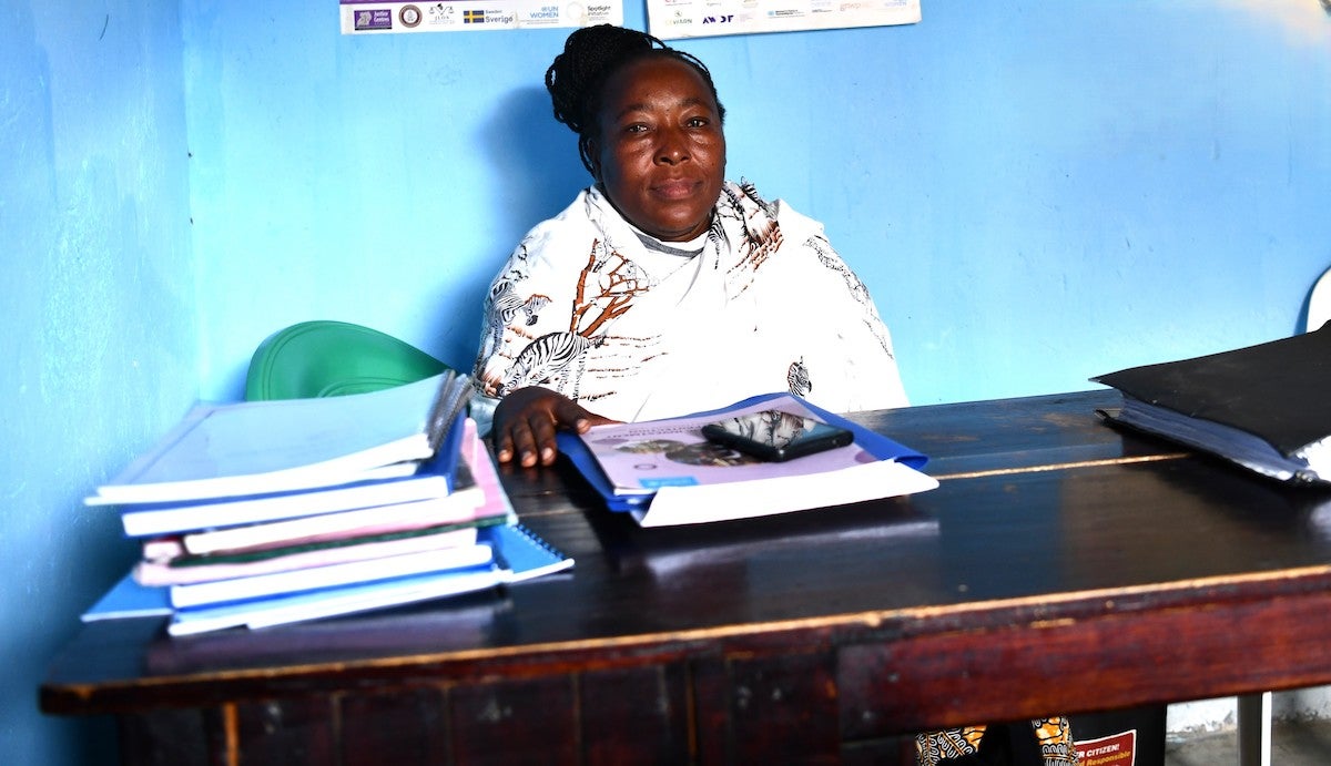 Juliet Mbambu, the director of Bwera United Women with Disabilities Association. Photo Credit: UN Women