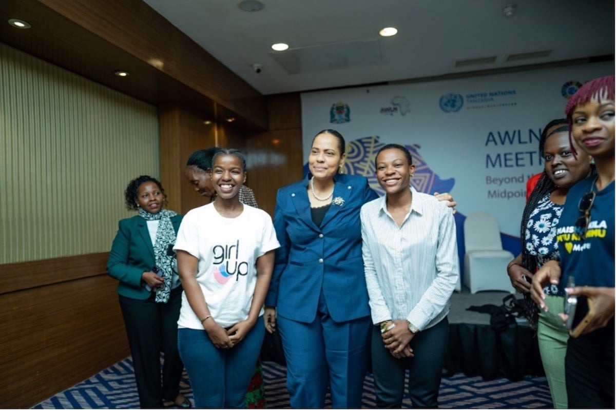 Girl Up representatives met with Ms. Angellah Kairuki, Chairperson of the Committee on Generation Equality Forum. Dar es Salaam, Tanzania, 2024. Photo: UN Women Africa  