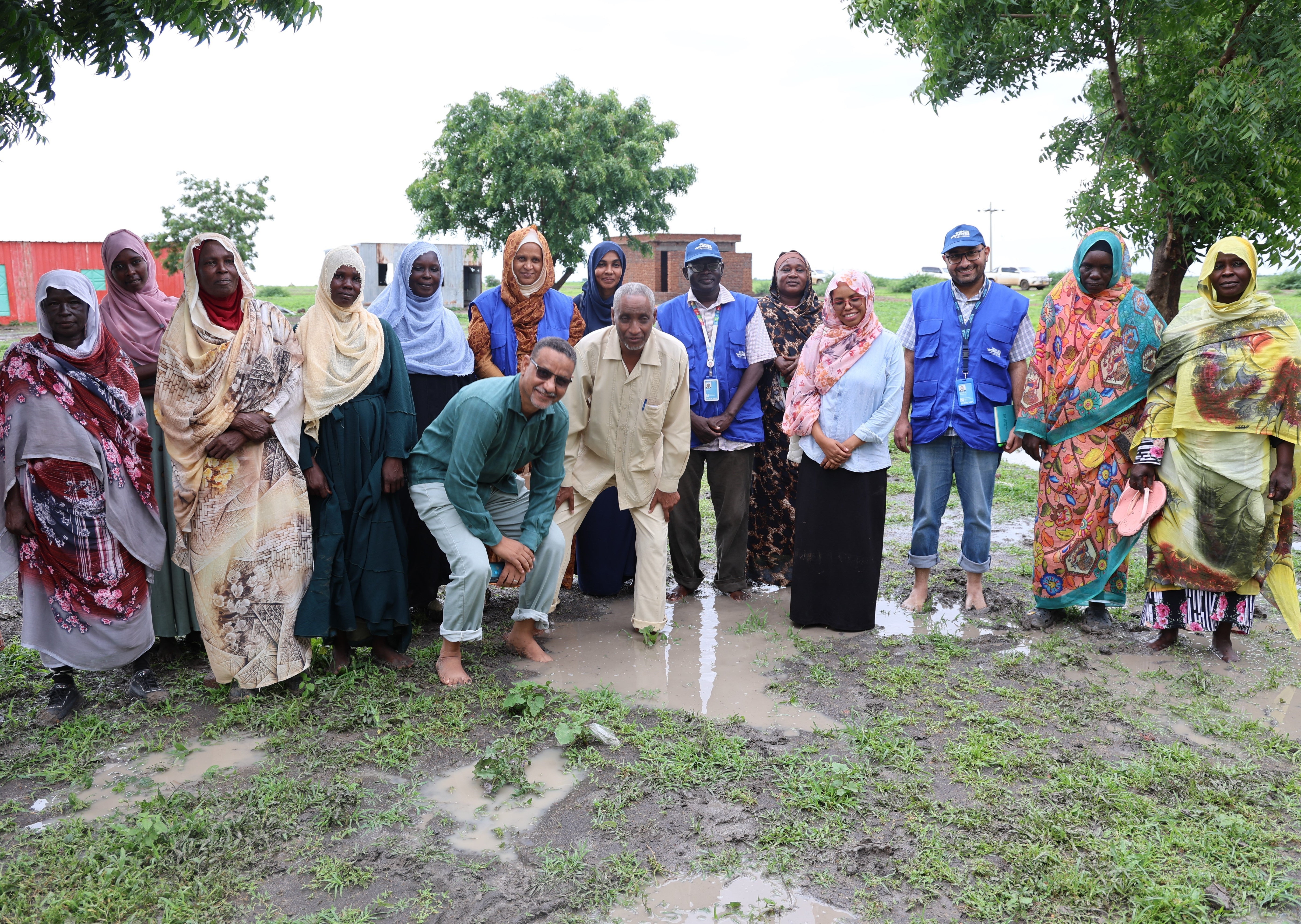 UN WOMEN Team with women Farmers from Al Jana Bara village near Gadrif state. (Photo UN Women/Muna Elsadaty)