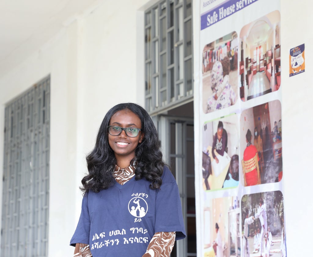 Photo: Haimanot Kassahun, a legal officer at AWSAD. Photo: UN Women/James Ochweri