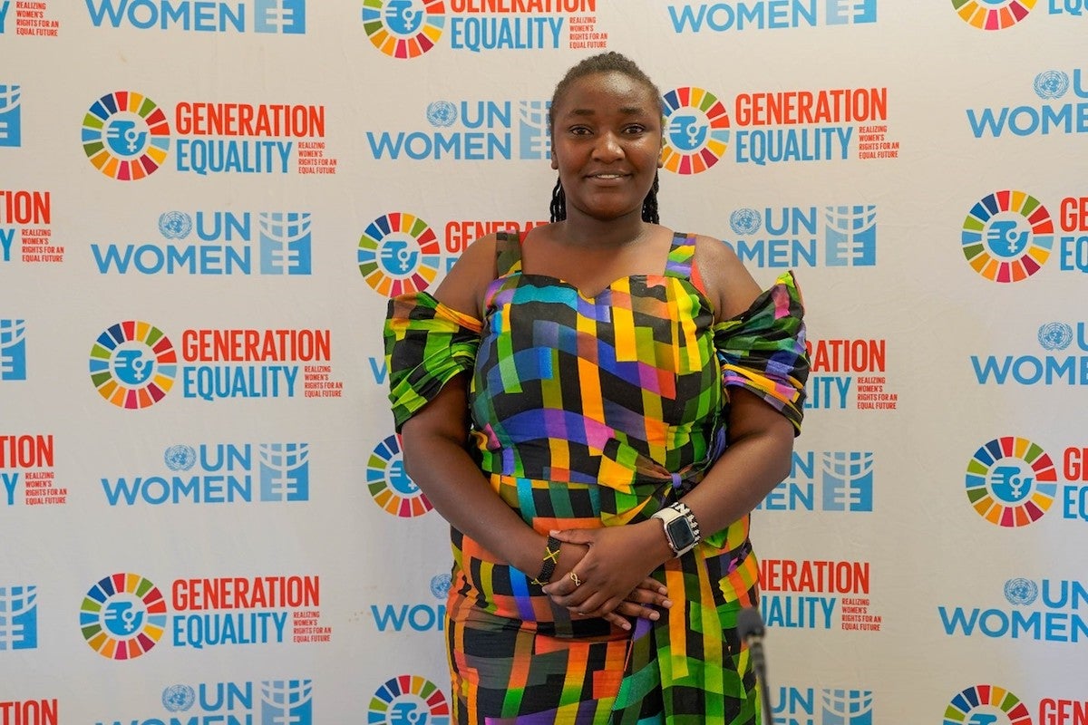 Georgina Kerubo 21-year-old Gender and climate activist from Kenya. Photo: UN Women Kenya 