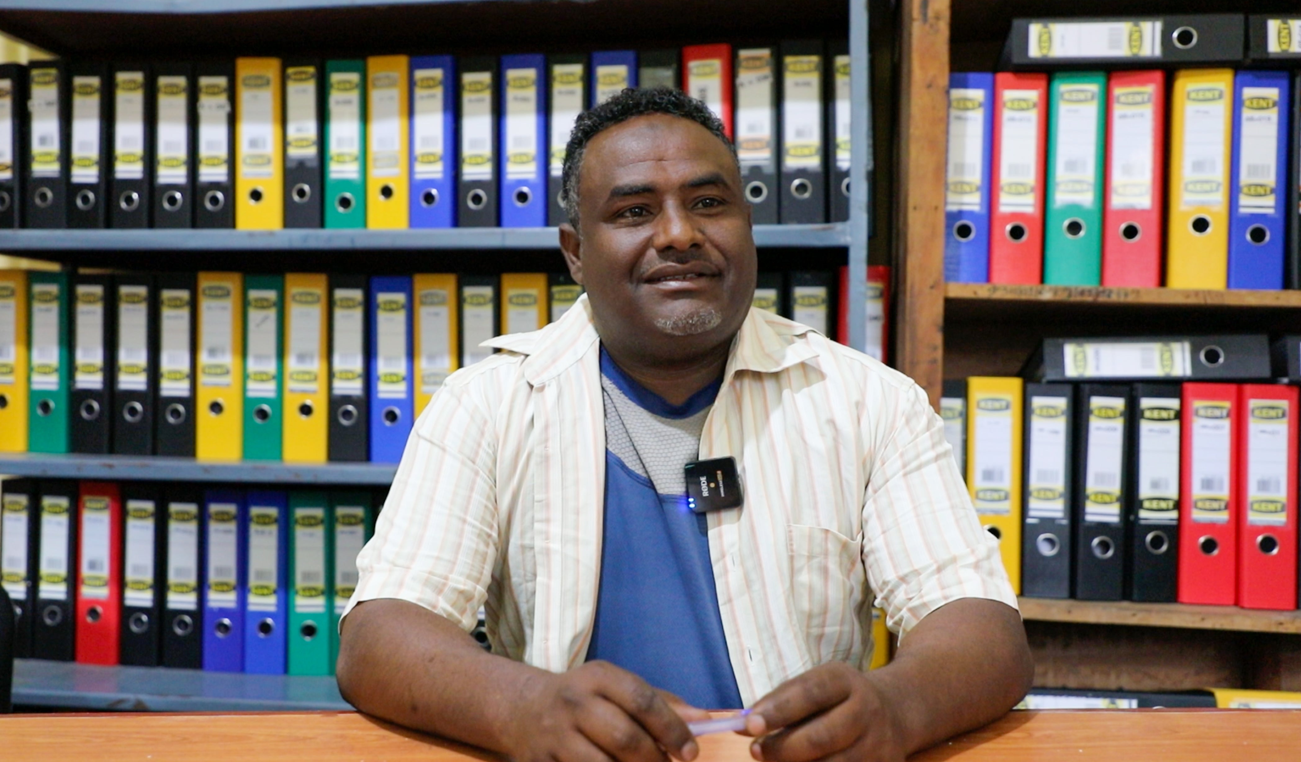 Mr. Kassahun Awol, a Team Leader at Women, Children and Social Affairs burearu of Kalu district and a member of the GBV response working group. Photo: UN Women/Tensae Yemane 