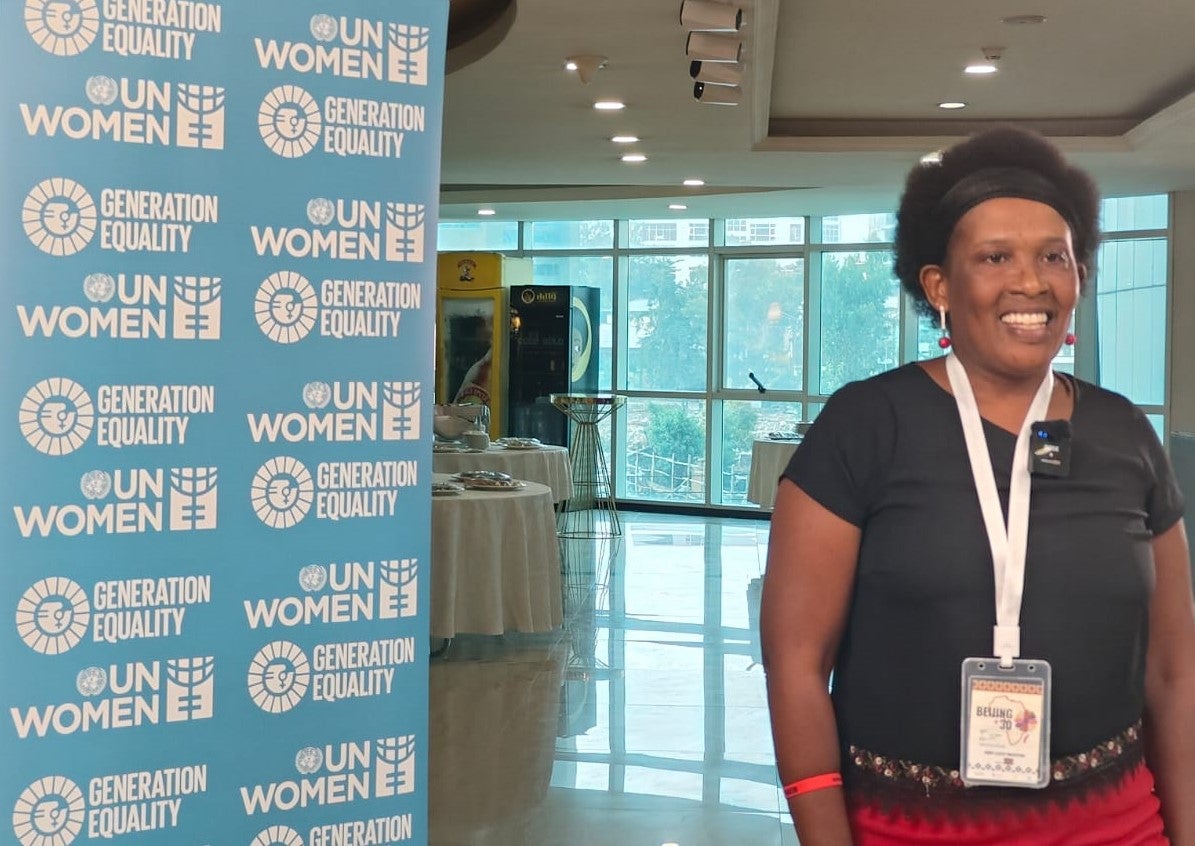 Lucy Njoki, member of Grassroots Organizations Operating Together in Sisterhood (GROOTS) Kenya. Photo: UN Women