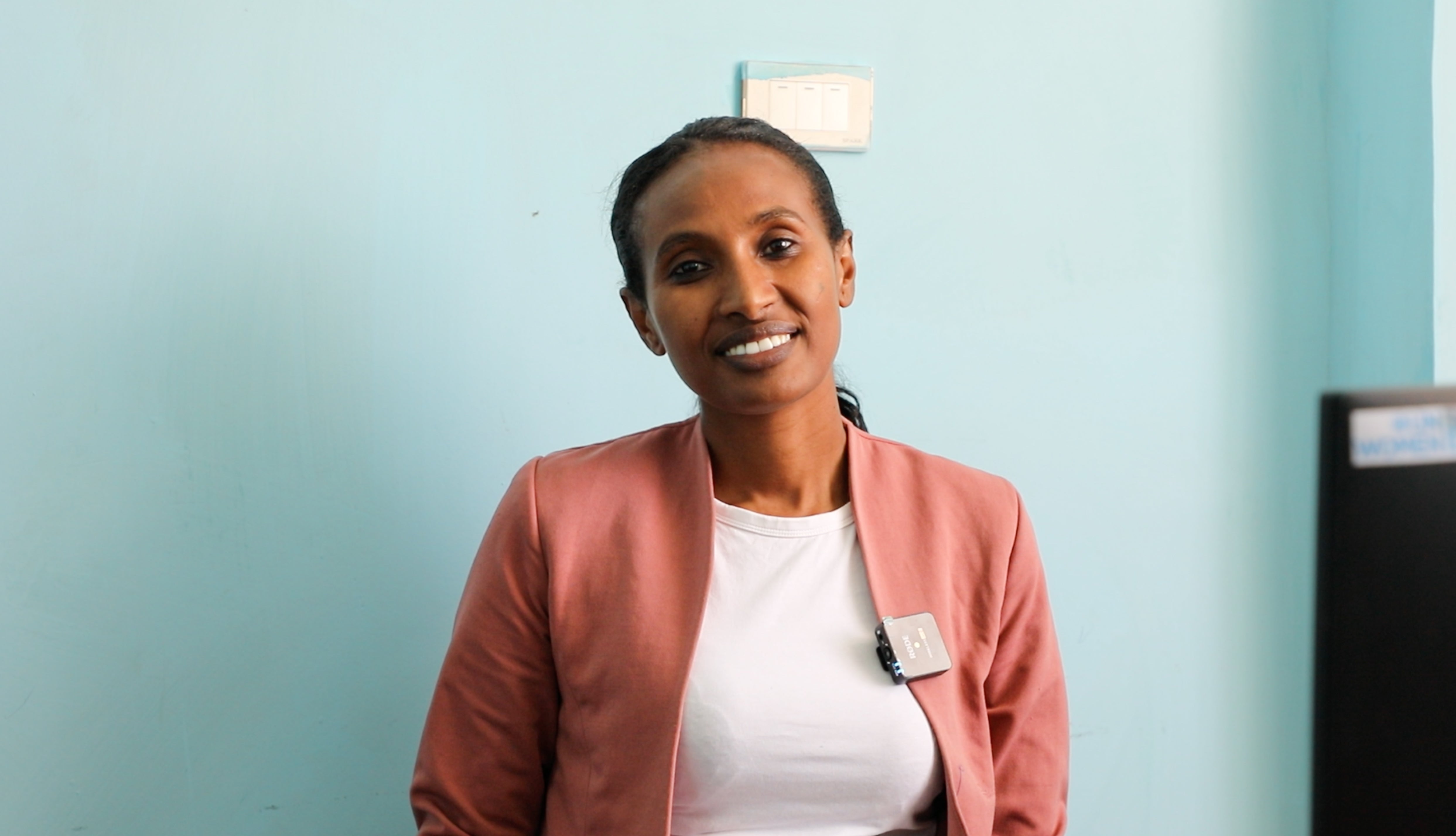 Photo: Eden Seid, coordinator of Kombolcha Shelter. Photo: UN Women/Tensae Yemane