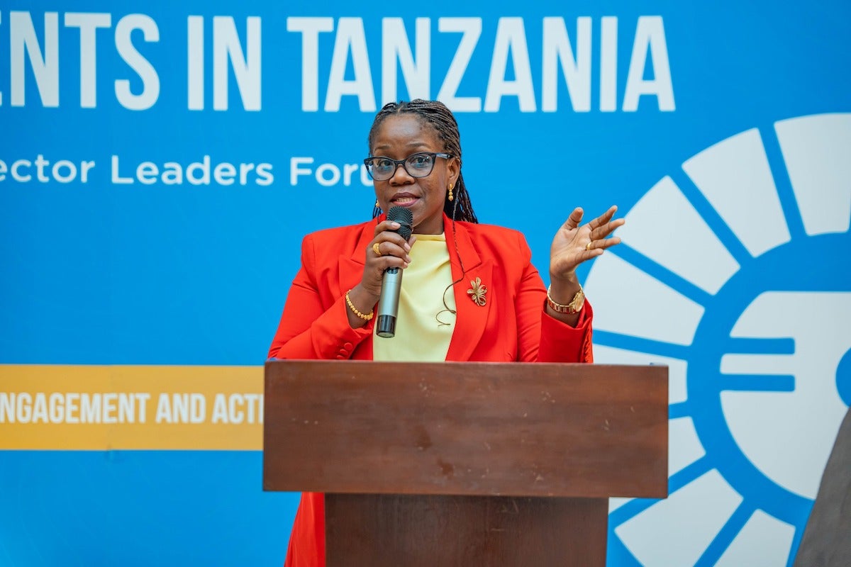 At the High-Level leaders' Forum in Dar es Salaam, Tanzania, over 50 private sector organizations pledged to increase their investment in actions that promote gender equality in the country. Photo: UN Women Tanzania