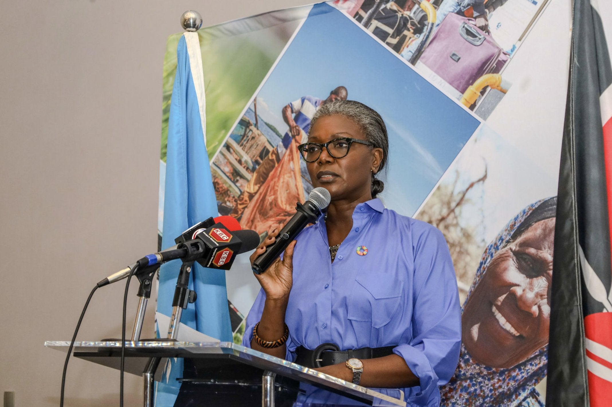 Antonia Ngabala, UN Women Kenya Country Representative, speaking at the launch in Upper Hill Nairobi. Photo: UN Women Kenya