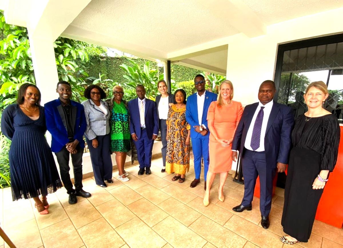 Breakfast meeting on gender equality hosted by the Netherlands Embassy in Kampala.