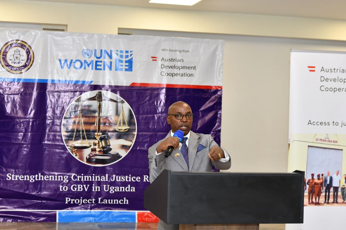 Dr. Zeiji speaking at the launch of the Justice4Her project