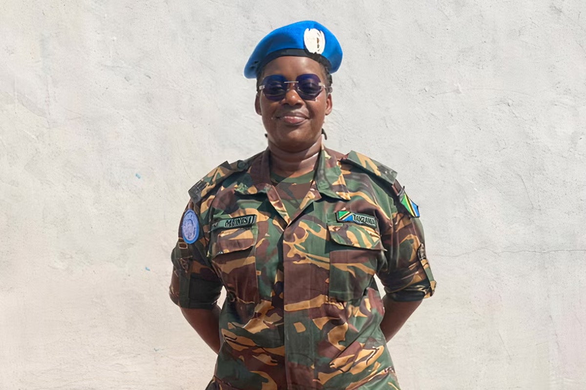 In the words of Major Siriel Munisi: “I am proud to be challenging traditional gender roles and to make a positive impact on the lives of women and children affected by conflict”