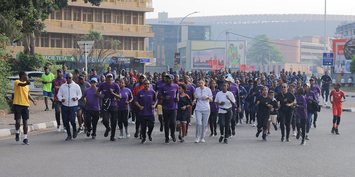 UN Women joined partners and residents of Kigali to participate in a solidarity run during a special Car-Free Day, commemorating International Women’s Day.