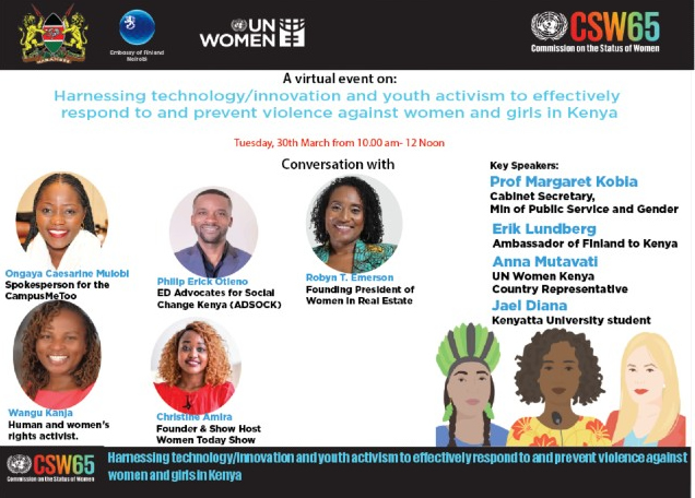 Harnessing technology/innovation and youth activism to effectively respond and prevent violence against women and girls in Kenya