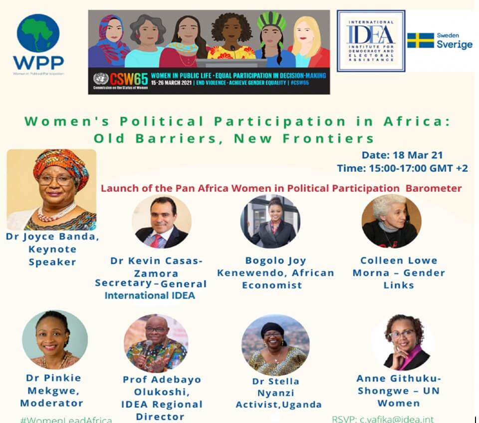Enhancing Women’s Political Participation in Africa: Old Barriers, New Frontiers