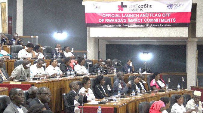Rwanda Parliament plenary room hosting the official launch of the HeForShe Campaign. Photo credit: Christian T. Mulumba/UN Women