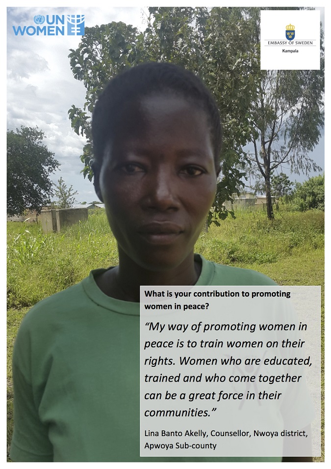 Line Nwoya's contribution to promoting women in peace in Uganda