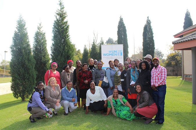 Participants of a workshop hosted by UN Women SAMCO