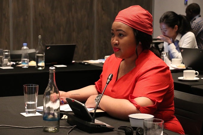 Princess Sekhothali Seeiso from the Kingdom of Lesotho during the meeting held in Nairobi, Kenya. Photo: UN Women/ Faith Bwibo