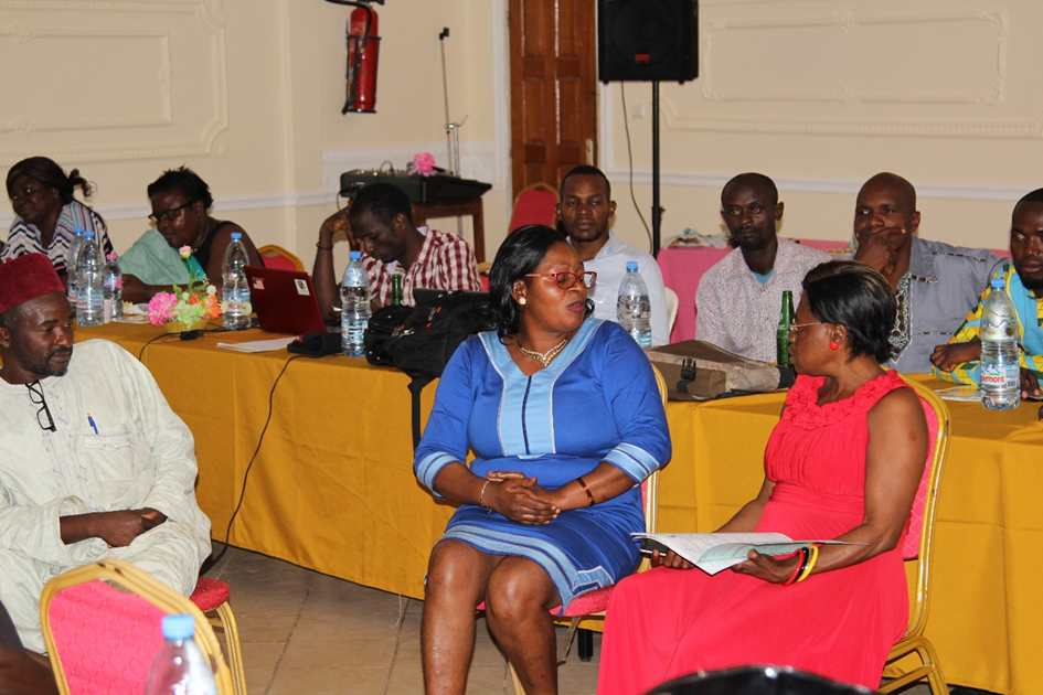 Participants performing a simulation exercises during the training workshop in Bafia. 