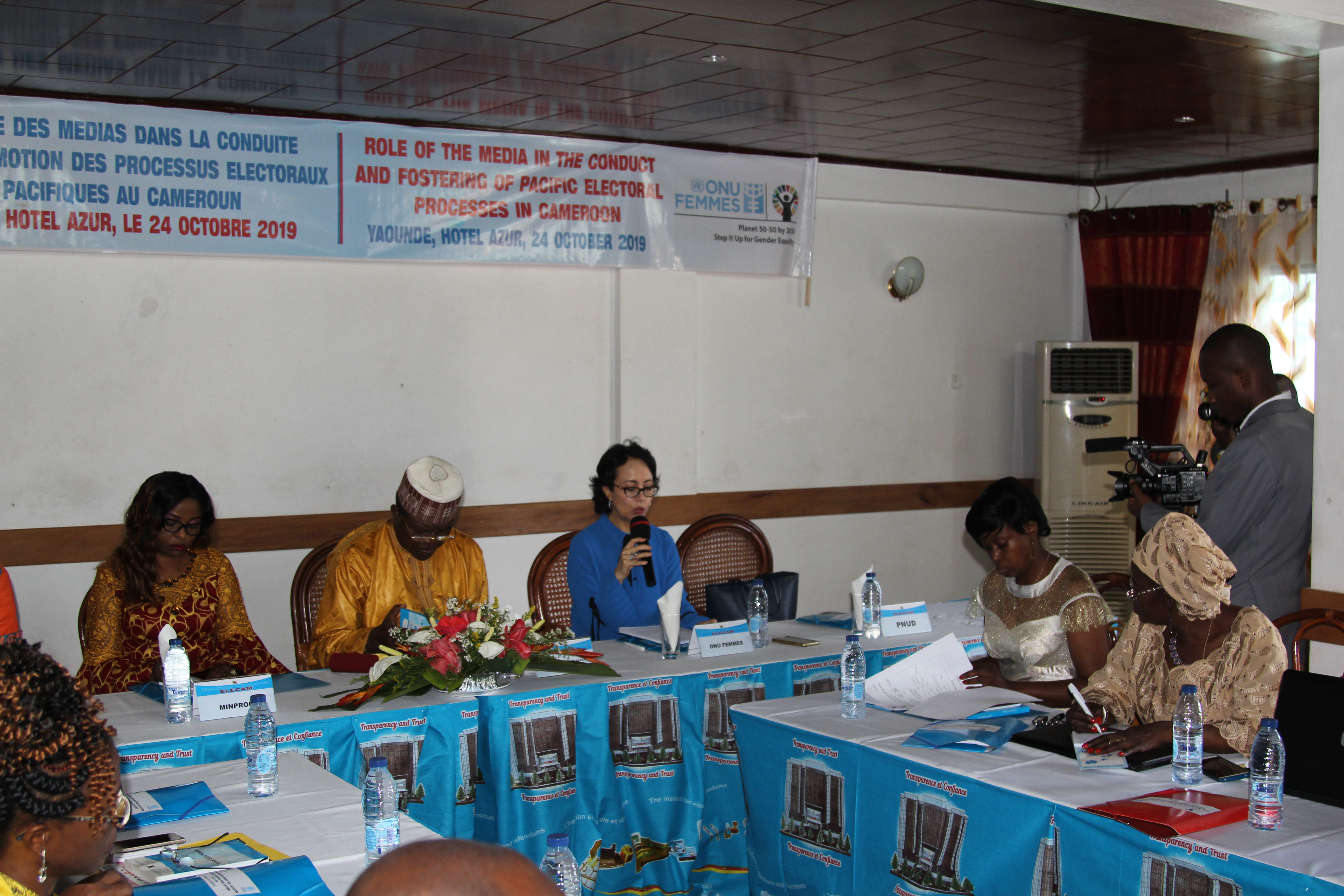 Ms Hind Jalal, UN Women Deputy Rep delivering her opening remarks during the workshop. 