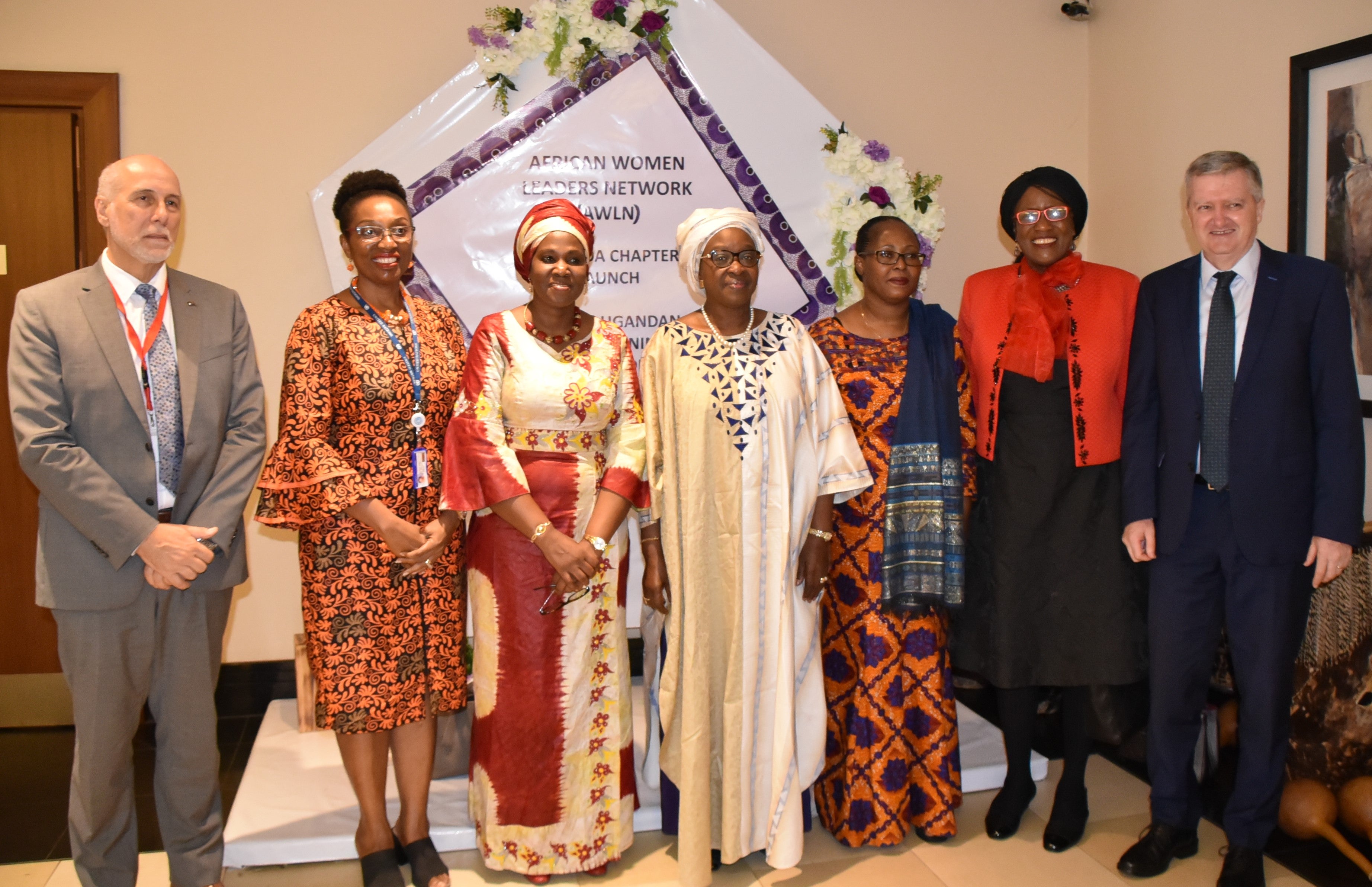 AWLN dignitaries and UN heads of agencies at the launch 