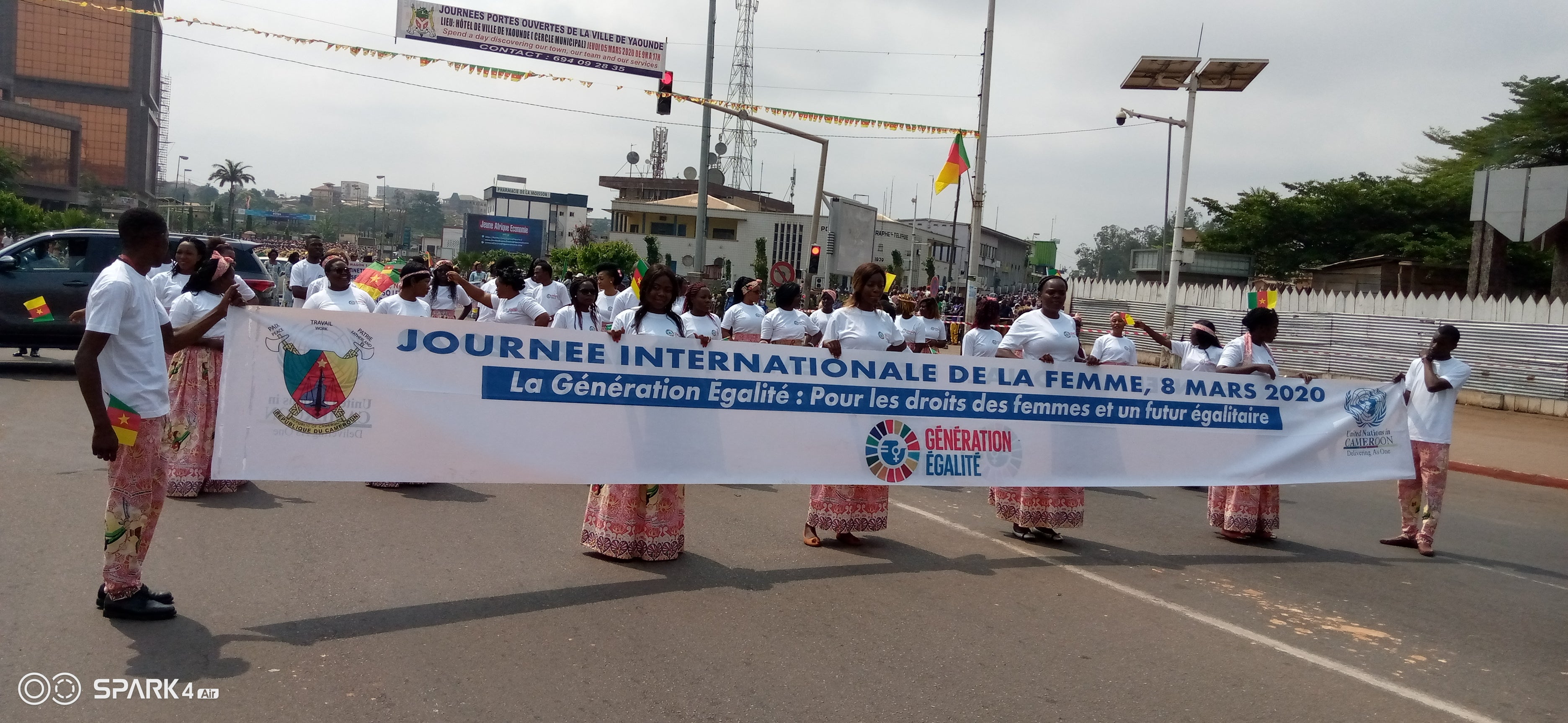 During the Generation Equality march of 8th March 2020. 