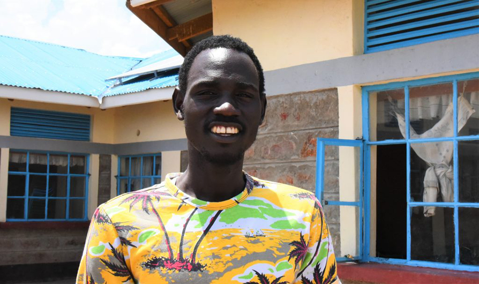 Abwollah, 26, teaches science, maths and social studies in Kakuma