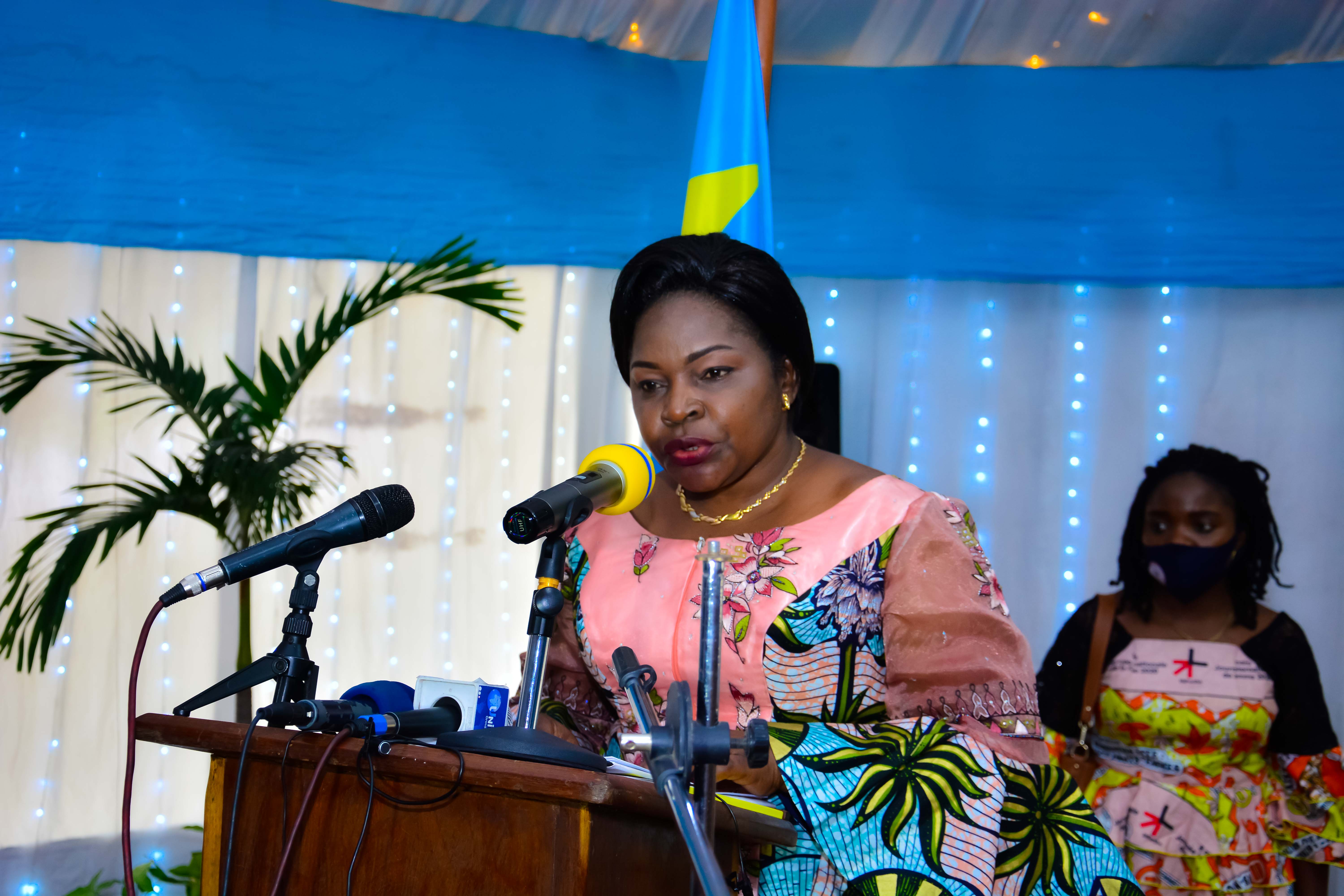Excellency Mrs. Béatrice Lomeya, Minister of Gender, Family and Children, DRC