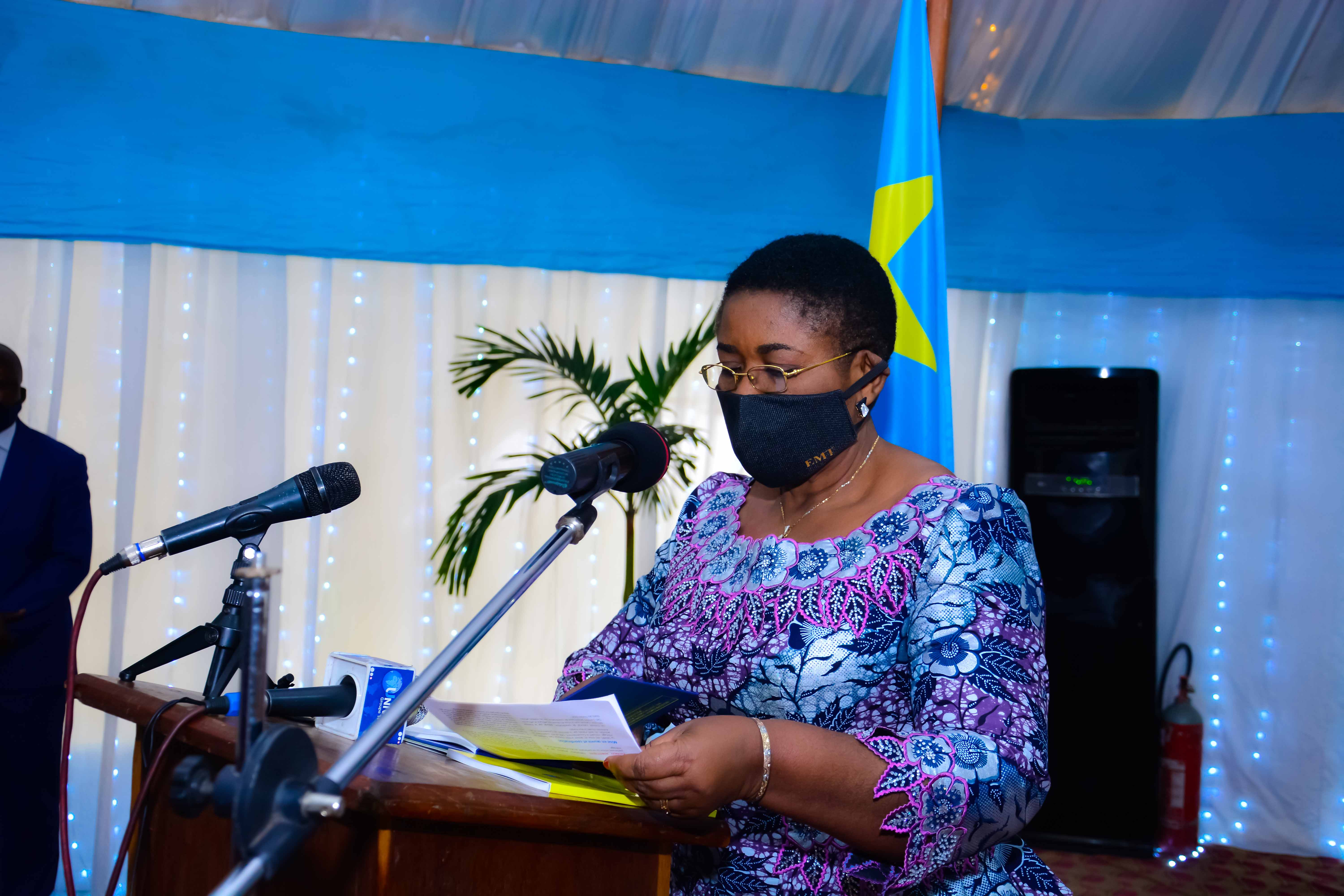 Excellence Madame Élysée Munembwe, Vice-Ministre du Plan, RDC. 