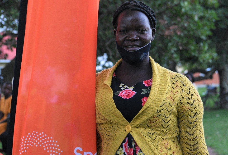 Juliet Amongin, NAWOU Community Facilitator in Tororo District. Photo: UN Women/EVA Sibanda