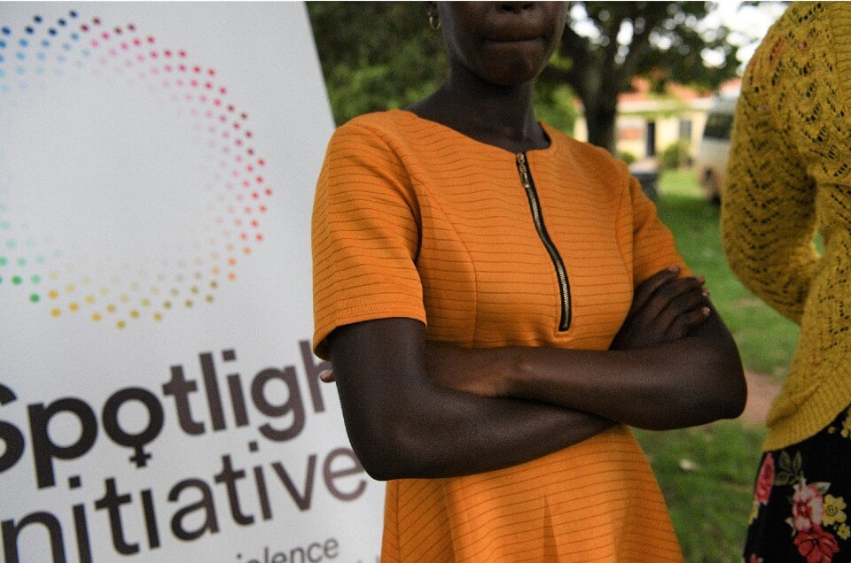 NAWOU Beneficiary Victoria* at Spotlight Joint Monitoring Visit. Photo: UN Women/Eva Sibanda