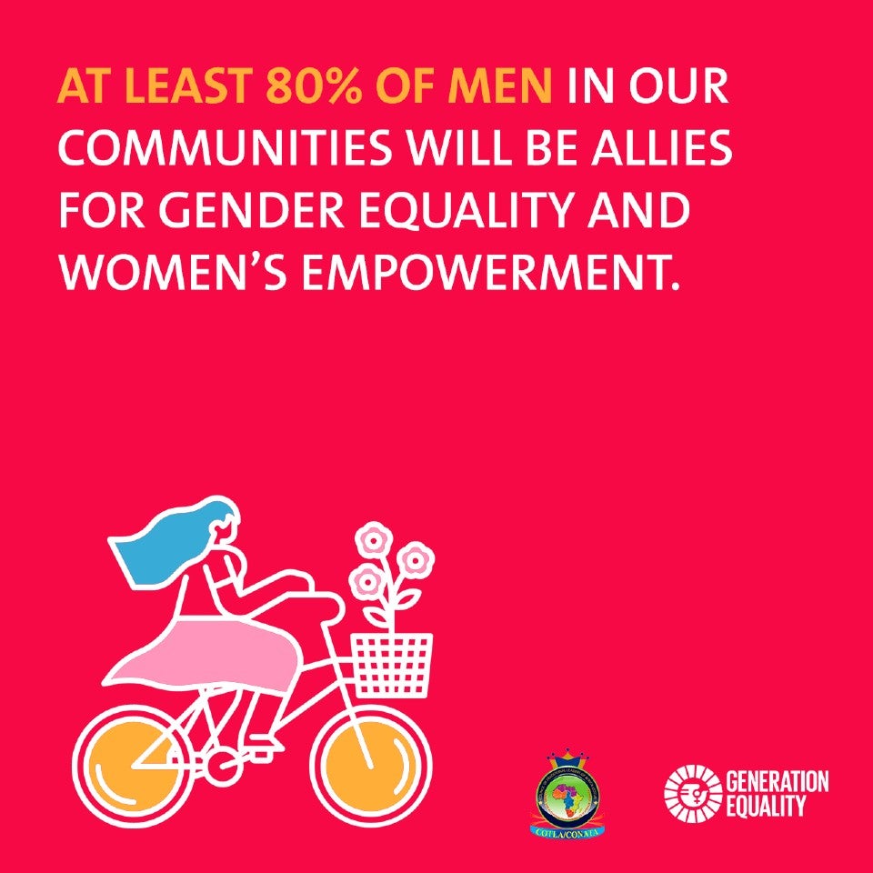 COTLA 80% of men will be allies for GEWE