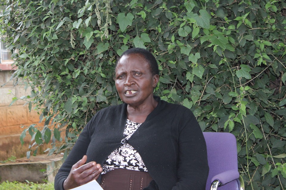 Esther, 65, lives in Uasin Gishu County of Kenya’s Rift Valley. She is a senior figure in her community with over twenty years experience in community conflict management. Her family’s property was destroyed during the post-election vio