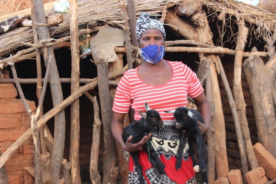 Georgina Eunice Gama, 39, is one of 10,100 Malawian women farmers who has adopted climate smart modern farming technology with support from UN Women. 