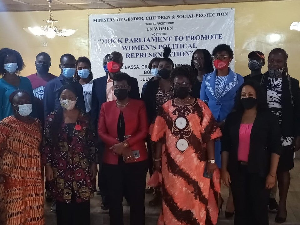 Family picture. Photo credits: UN Women Liberia