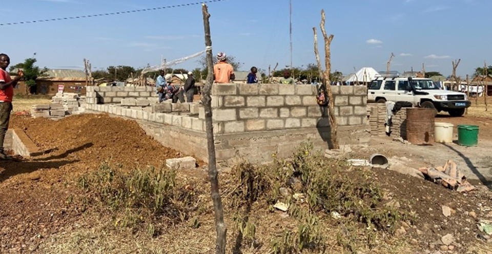 Public toilets for women and men under construction in Segese Market, Msalala District in the Shinyanga Region. Photo: UN Women/Lucy Tesha