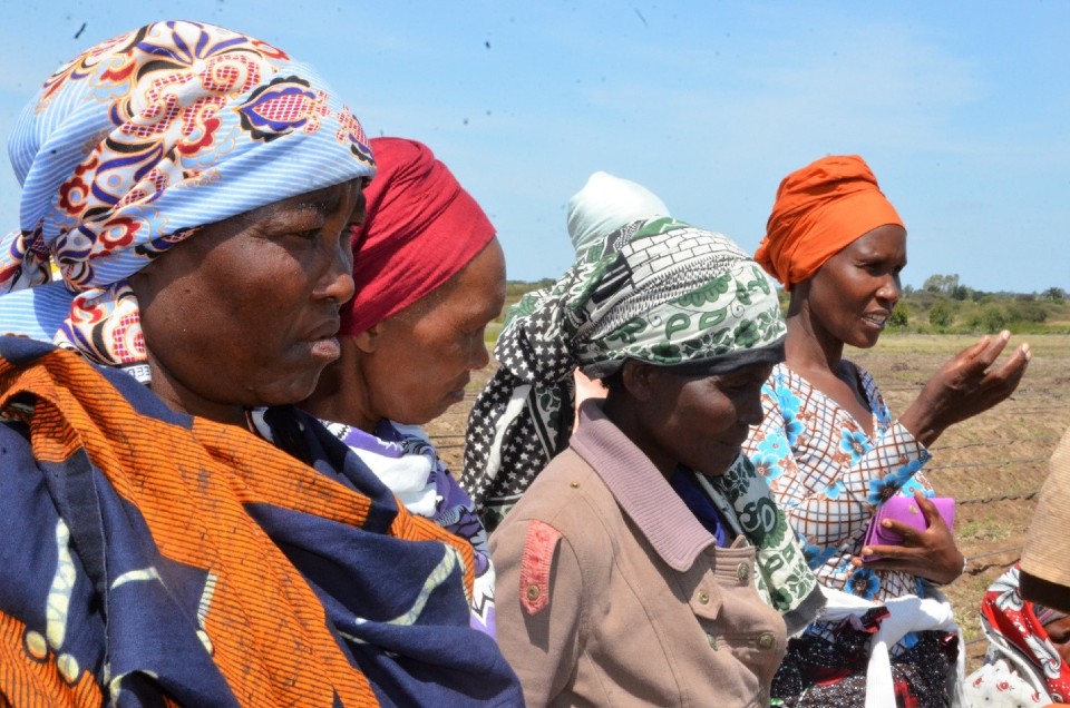 Some of the women benefitting from good agricultural trainings conducted by UN Women in Ikungi District,  Singida Region, Tanzania. Photo: UN Women/Tsitsi Matope