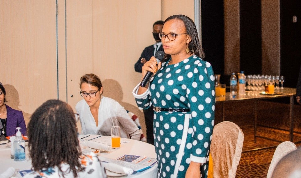 The Executive Director of the Tanzania Women Chamber of Commerce, Ms. Mwajuma Hamza. Photo: UN Women/Tsitsi Matope