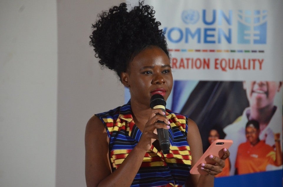 The Founder and Executive Director of Her Initiative, Ms. Lydia Charles-Moyo. Photo: UN Women/Tsitsi 