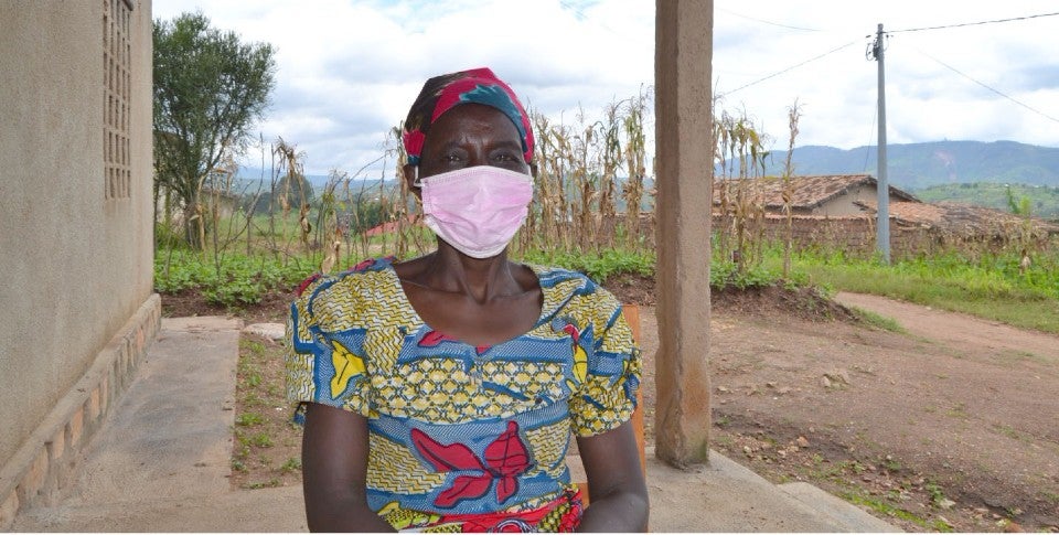 Theresa Mukashyaka is a maize farmer in Nyarunyinya Village, in Muhanga District, Southern Province of Rwanda. Photo:  UN Women Rwanda