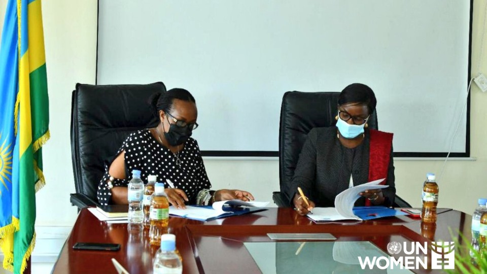 UN Women Rwanda and the Local Administrative Entities Development Agency of Rwanda to provide cash transfers to support the livelihood recovery of 1,700 women-headed households