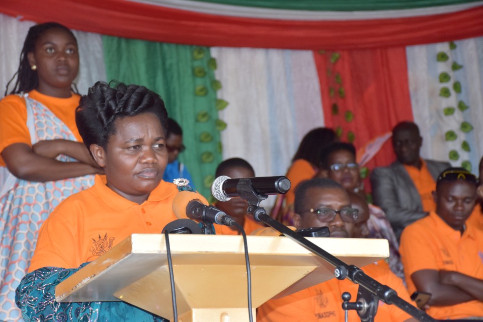 Burundi's Minister in charge of gender issues Imelde Sabushimike