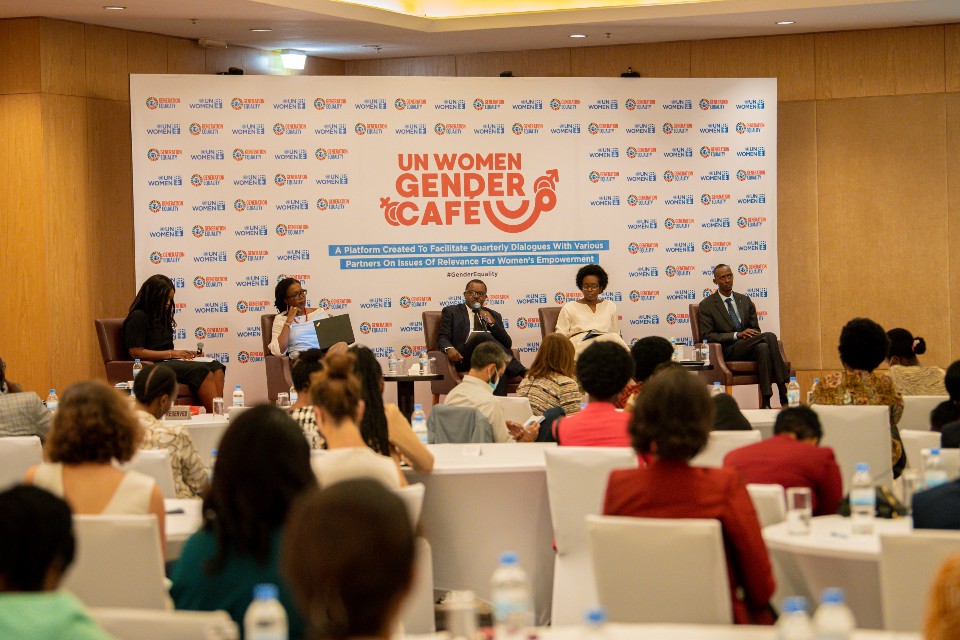 Panelists of the Gender Café on AfCFTA opportunities. Photo- UN Women 