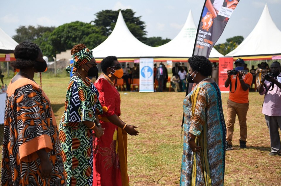 The Honorable Minister Betty Amongi joined the panel as the chief guest to commemorate this important occasion for women and girls, and all society in Uganda. Photo: UN Women Uganda/Eva Sibanda.