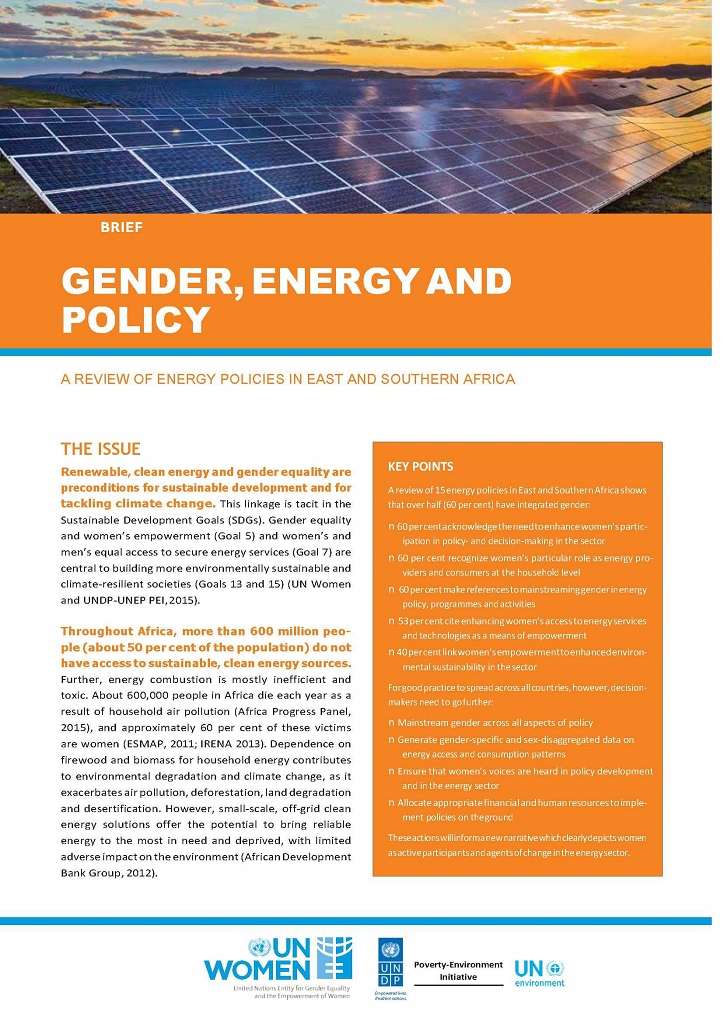 ESAR Gender Energy Policy