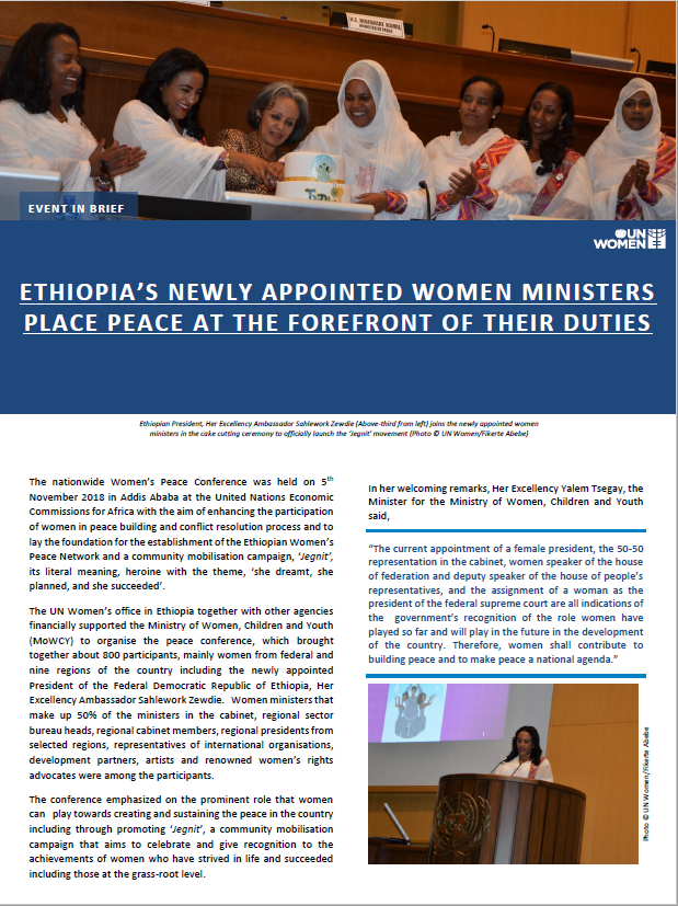 Ethiopia Event Brief | UN Women – Africa