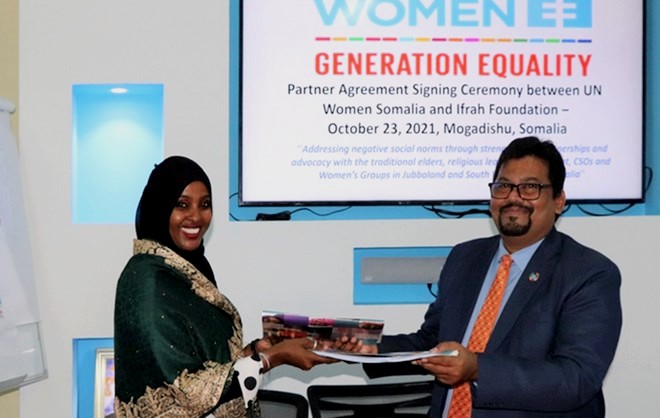UN Women and Ifrah Foundation sign partnership agreement to fight FGM