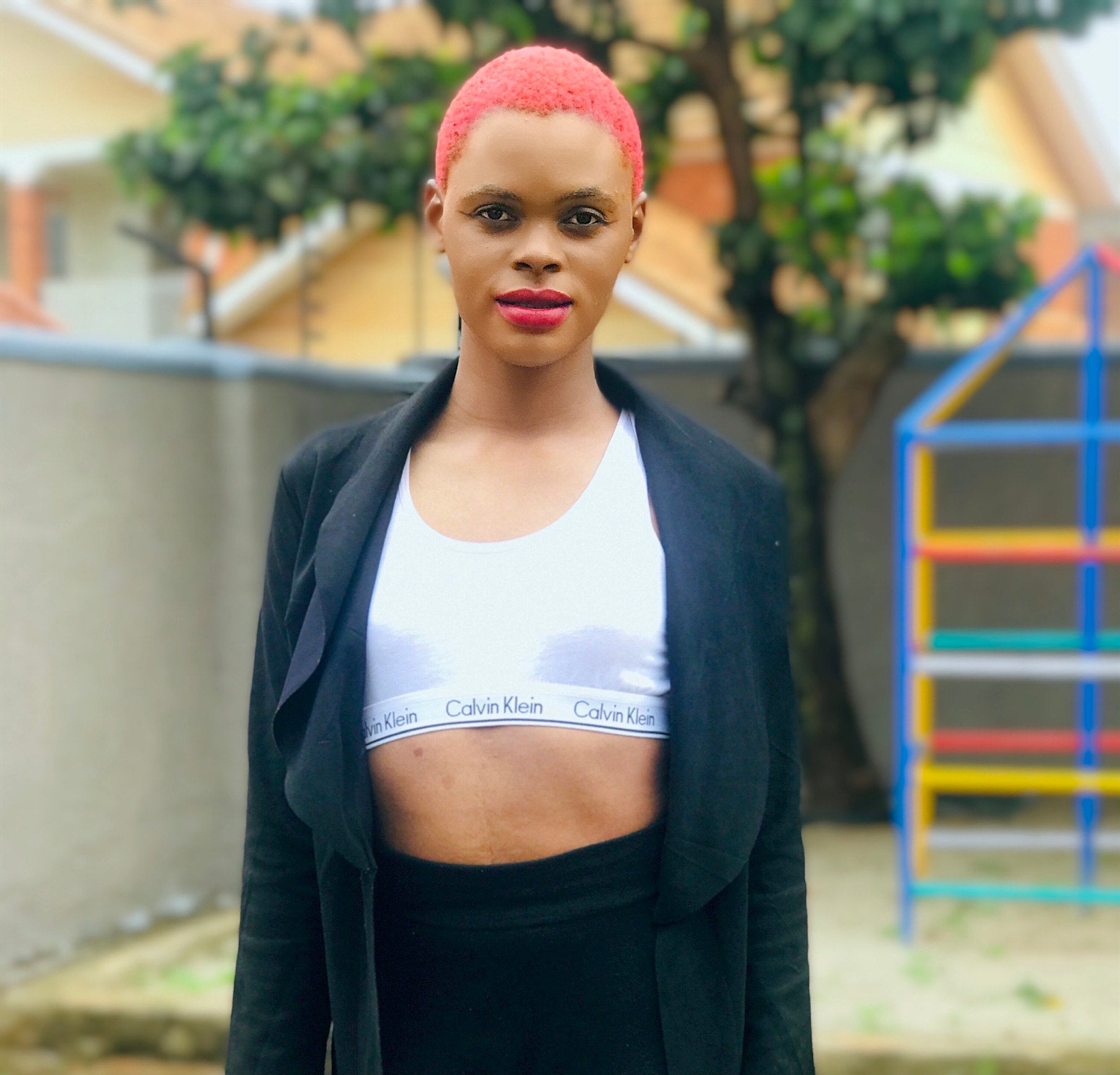 Point of Pride - Kattia from South Africa writes, Thank you so much for  this amazing opportunity of [receiving free femme shapewear.] As a  transgender woman in South Africa, things are really