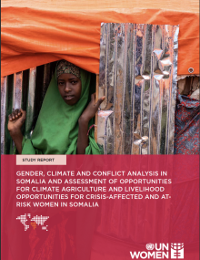 Cover page of Gender, Climate and Conflict Analysis in Somalia 